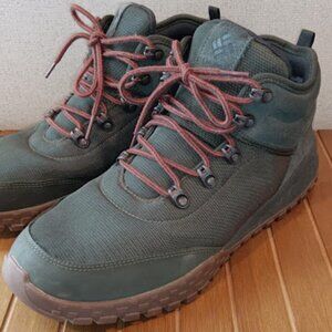 Columbia Mens Fairbanks Boots SZ 10 Mid Omni‑Heat Lace Up Green Olive Waterproof